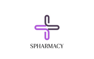 Monogram Letter S Pharmacy Logo