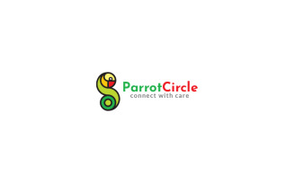 Parrot Circle Logo Design Template