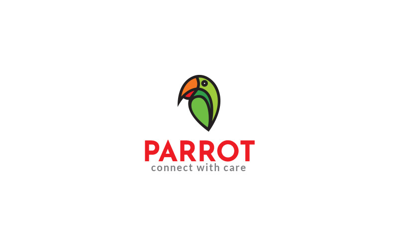 Parrot Point Logo Design Template Logo Template