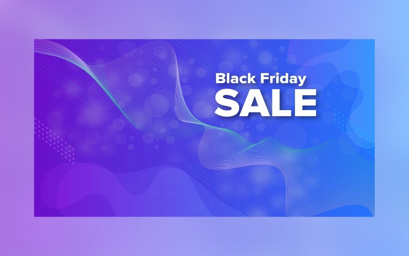 Professional Balck Friday Sale Banner Design Template Product Mockup