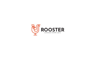 Rooster King Logo Design Template