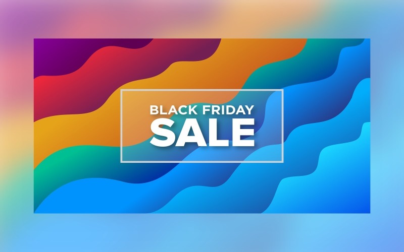 Sale Banner For Black Friday Background Design Template Product Mockup