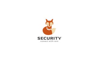 Security Fox Logo Design Template
