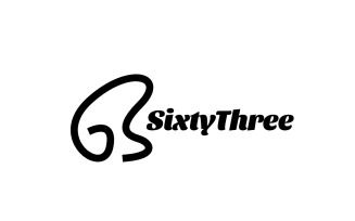 Sixty Three Number Line Logo