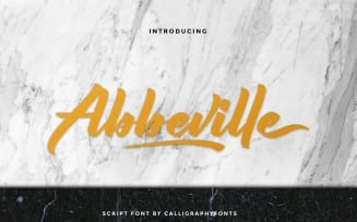 Abbeville Calligraphy Font