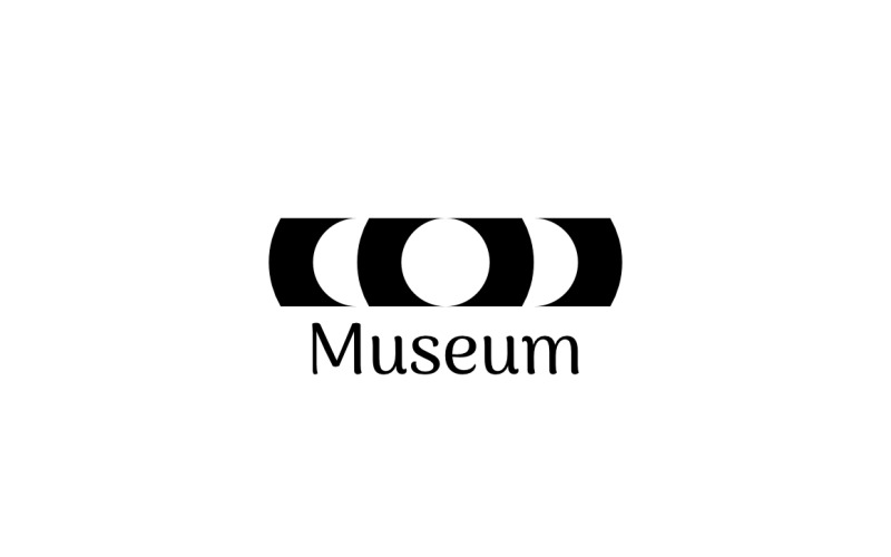 Abstract Art Museum Logo Concept Logo Template