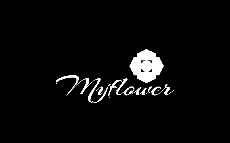 Abstract My Flower Simple Beauty Logo Logo Template