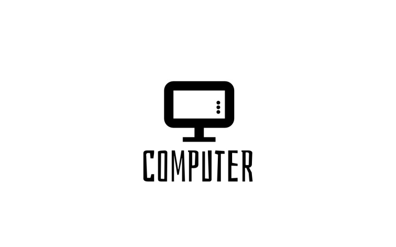 Computer Oven Smart Simple logo Logo Template