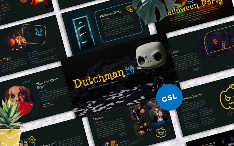 Dutchman - Halloween Googleslide Google Slide