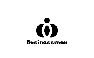 Simple Person Businessman logo