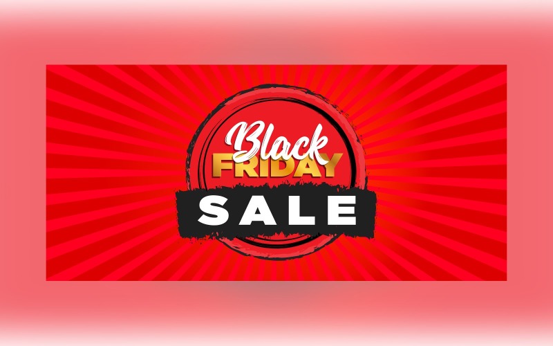 Creative For Black Friday Sale Banner Template. Product Mockup