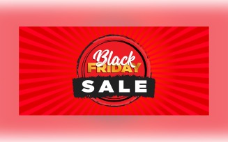 Creative For Black Friday Sale Banner Template.