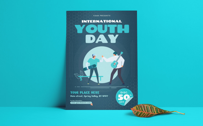 International Youth Day Flyer Corporate Identity