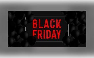 Professional Black Friday Sale Banner On Black And Whit Color Design Template