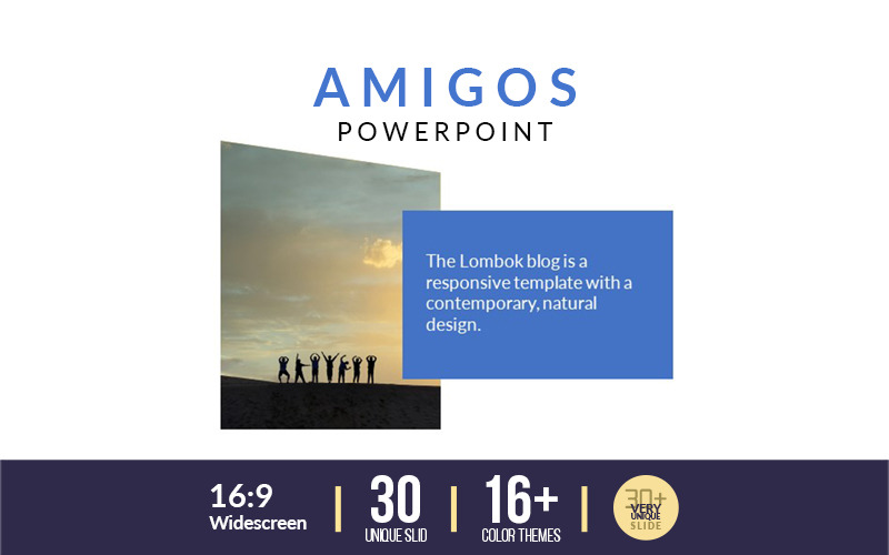 Amigos Business Presentation Infographic-PowerPoint PowerPoint Template