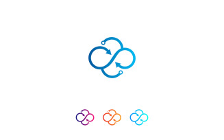 Cloud Computing Concept Logo Design