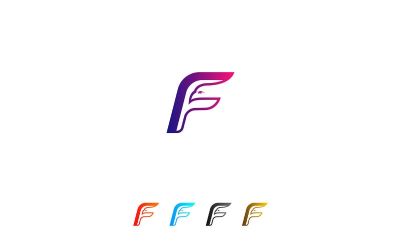 Eagle F Logo Design Element Logo Template