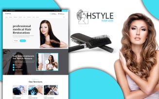 Hstyle Beauty Salon Landing Page HTML5 Template