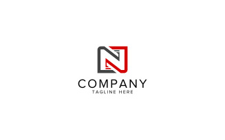 Letter N Line Logo Design
