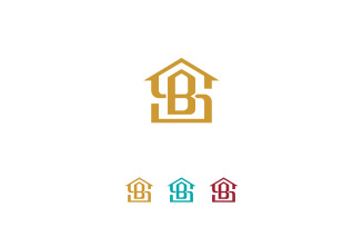 Letter S B Home Logo Design