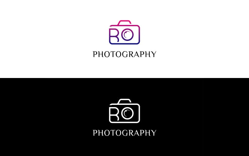 R Logo Design Photography Studio Logo Template