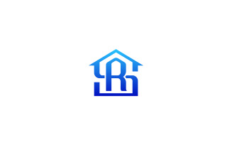SR Letter House Logo Design