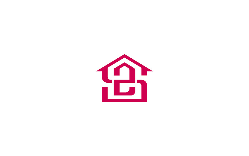 SZ Letter House Logo Design Vector Template Logo Template