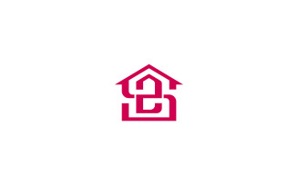 SZ Letter House Logo Design Vector Template