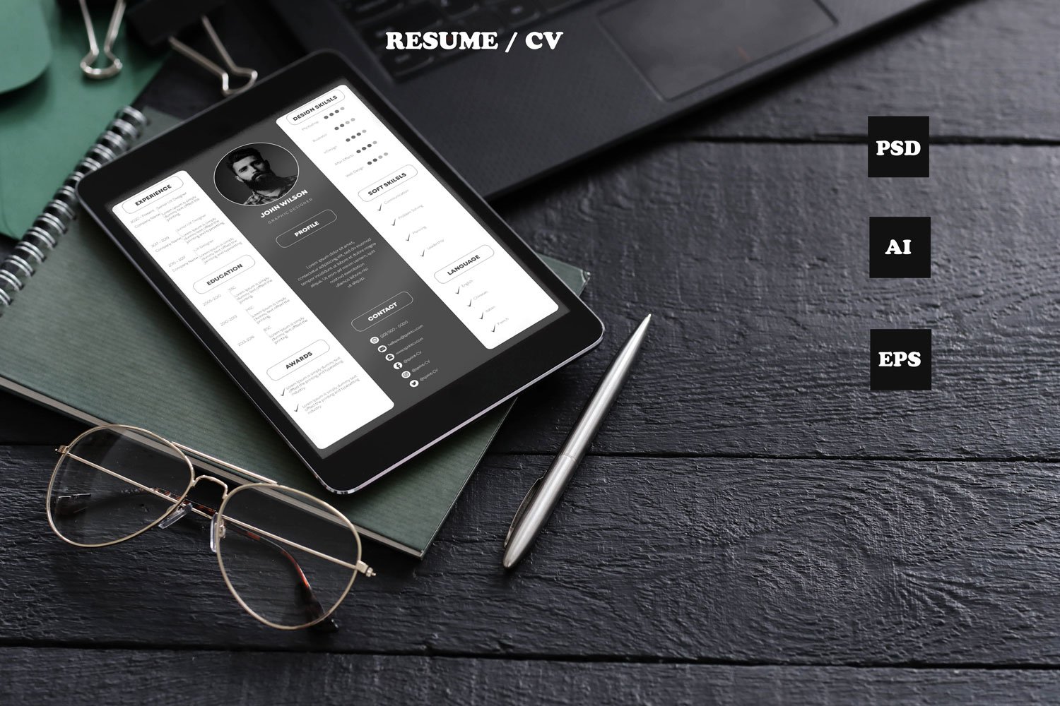 Template #205858 Graphic Designer Webdesign Template - Logo template Preview