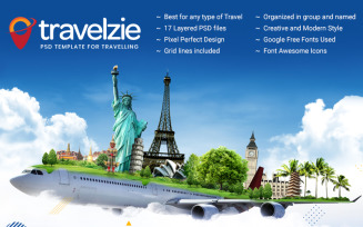 Travelzie - Travelling PSD Template