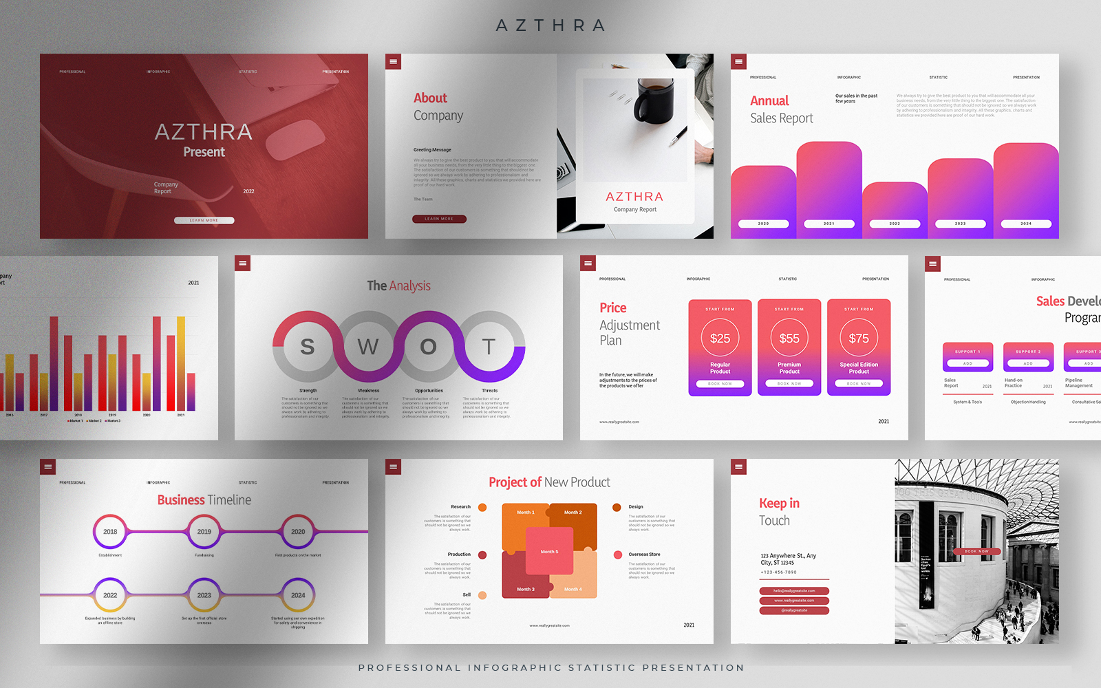 Kit Graphique #205904 Azthra Statistique Divers Modles Web - Logo template Preview