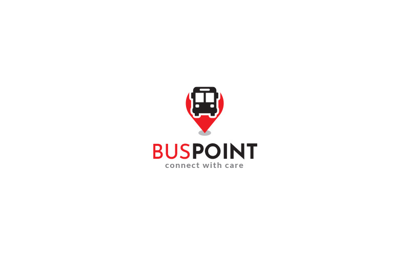 Bus Point Logo Design Template Logo Template