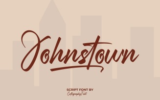 Johnstown Signature Calligraphy Font