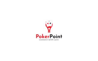 Poker Point Logo Design Template