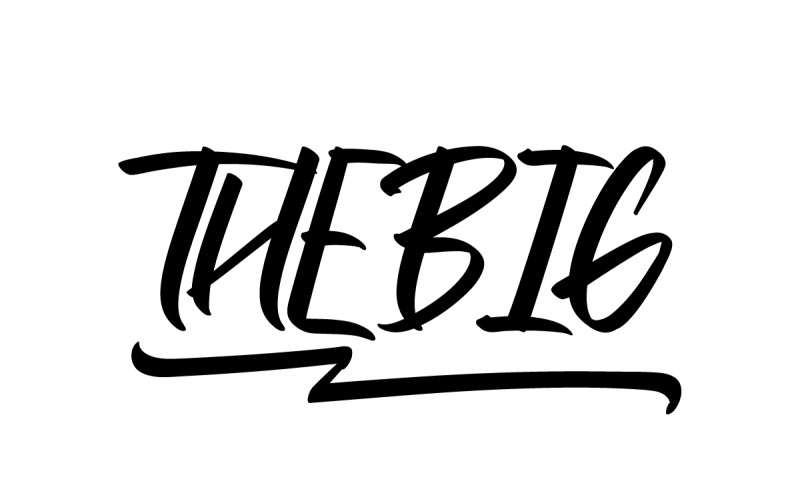 Thebig Brush Hand Lettering Font