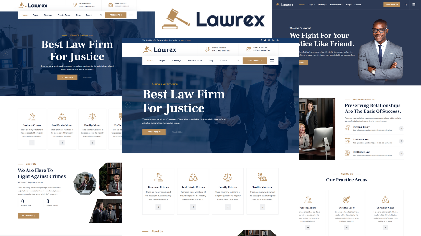 Template #206149 Attorney Business Webdesign Template - Logo template Preview