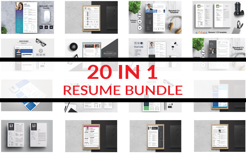 Resume Bundle Printable Templates Resume Template