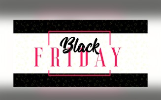 Black Friday Sales Banner Abstract Background Template