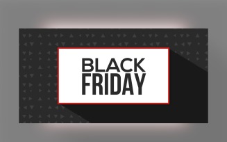 Black Friday Sales Banner with Abstract background Design Template