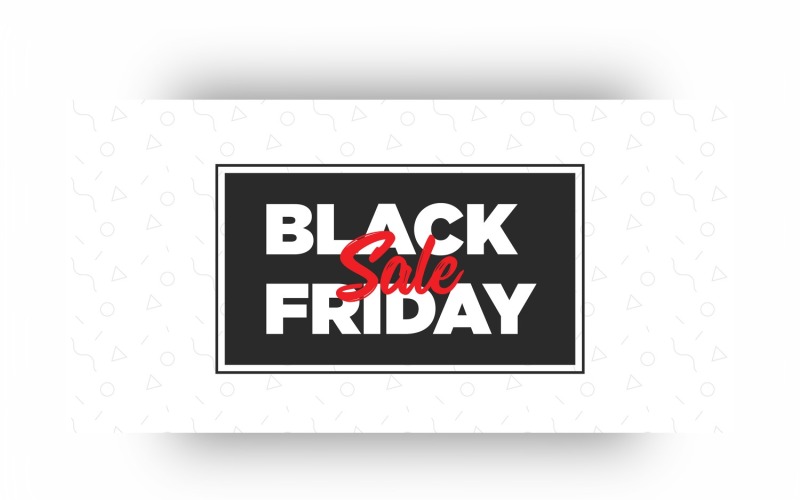 Black Friday Sales Banner with white abstract Background Template Product Mockup