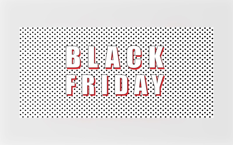Creative For Black Friday Sale Banner On Black And Whit Color Background Design Product Mockup