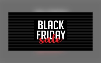Creative For Black Friday Sale Banner On Black Color Abstract Background Design