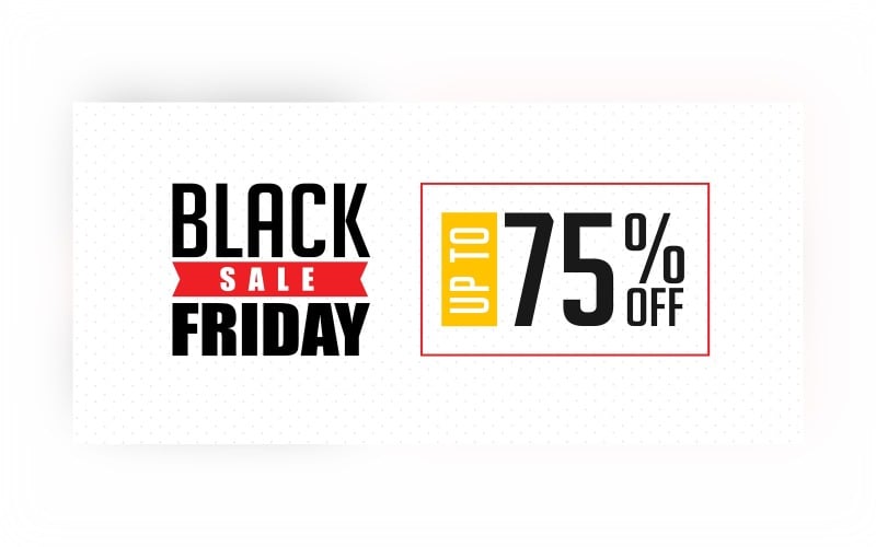 Creative For Black Friday Sale Banner On Whit Color Background Design Product Mockup