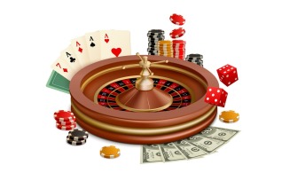 Casino Relalistic 4 Vector Illustration Concept