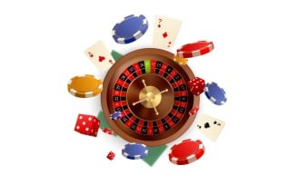 Casino Relalistic 5 Vector Illustration Concept