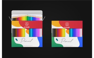 Realistic Colored Pencils 2 Vector Illustration Concept