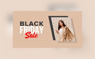 Black Friday Big Sale Banner With hand Bags and Abstract background design template