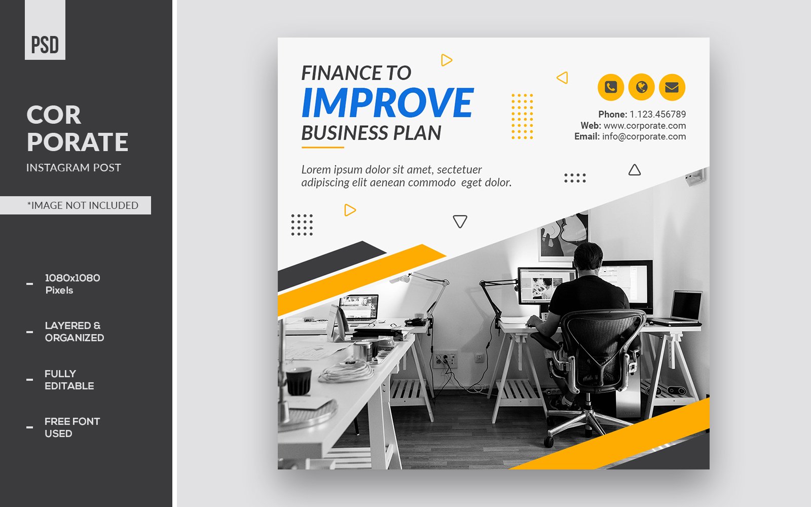 Template #207123 Instagram Banner Webdesign Template - Logo template Preview