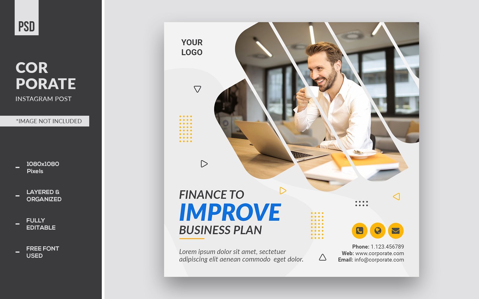 Template #207126 Instagram Banner Webdesign Template - Logo template Preview