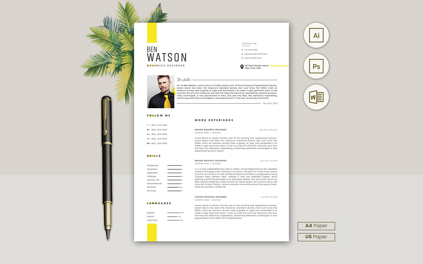 Template #207155 Design Cv Webdesign Template - Logo template Preview